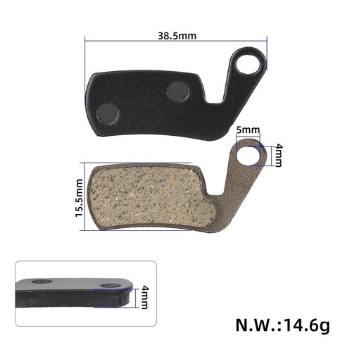 Black brake pads electric - brake,
